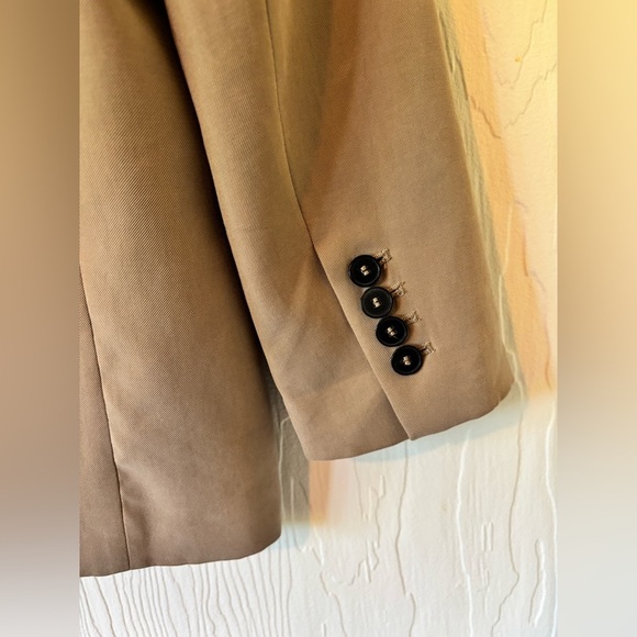 Zara Oversized Tan Single Button Blazer Suit Jacket - Picture 7 of 12